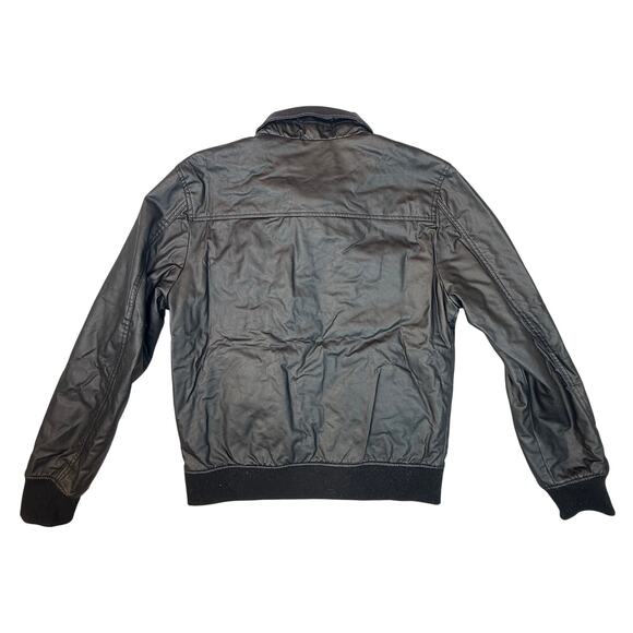 Mens American Rag Faux Leather Bomber Jacket  Adult Size Large Flight Jacket - Picture 2 of 9